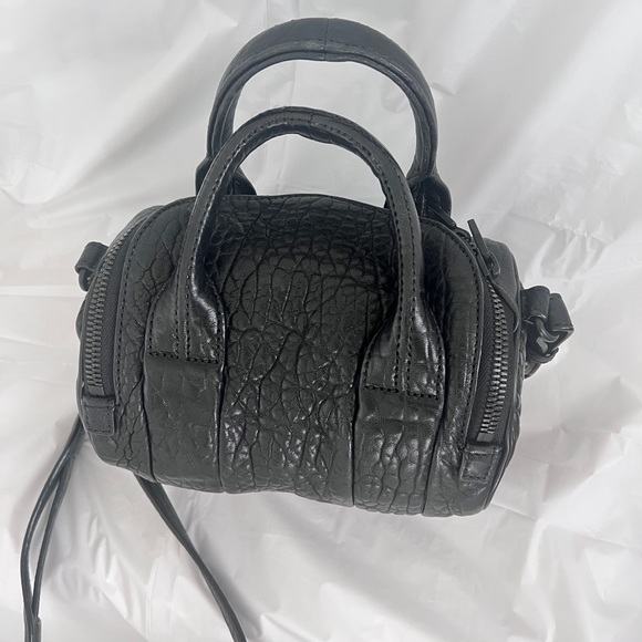 Alexander Wang Mini Rockie Pebbled Leather Bag - All Black - Picture 2 of 6